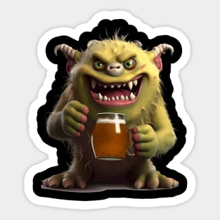 Beer Monster Sticker